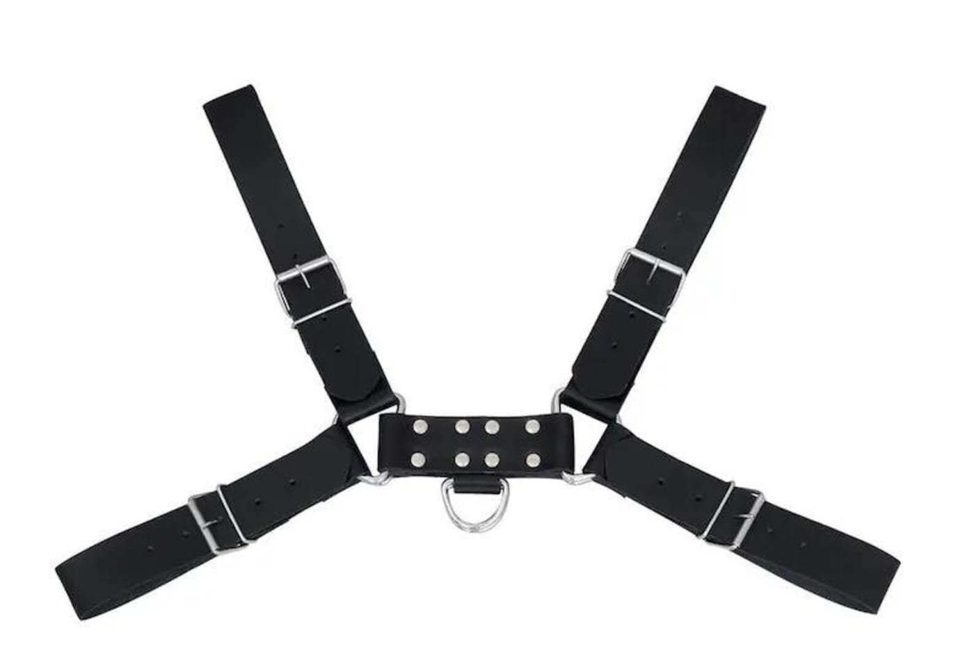 Men’s Leather Chest Harness Adjustable Body Belt Clubwear Festival Costume Accessory