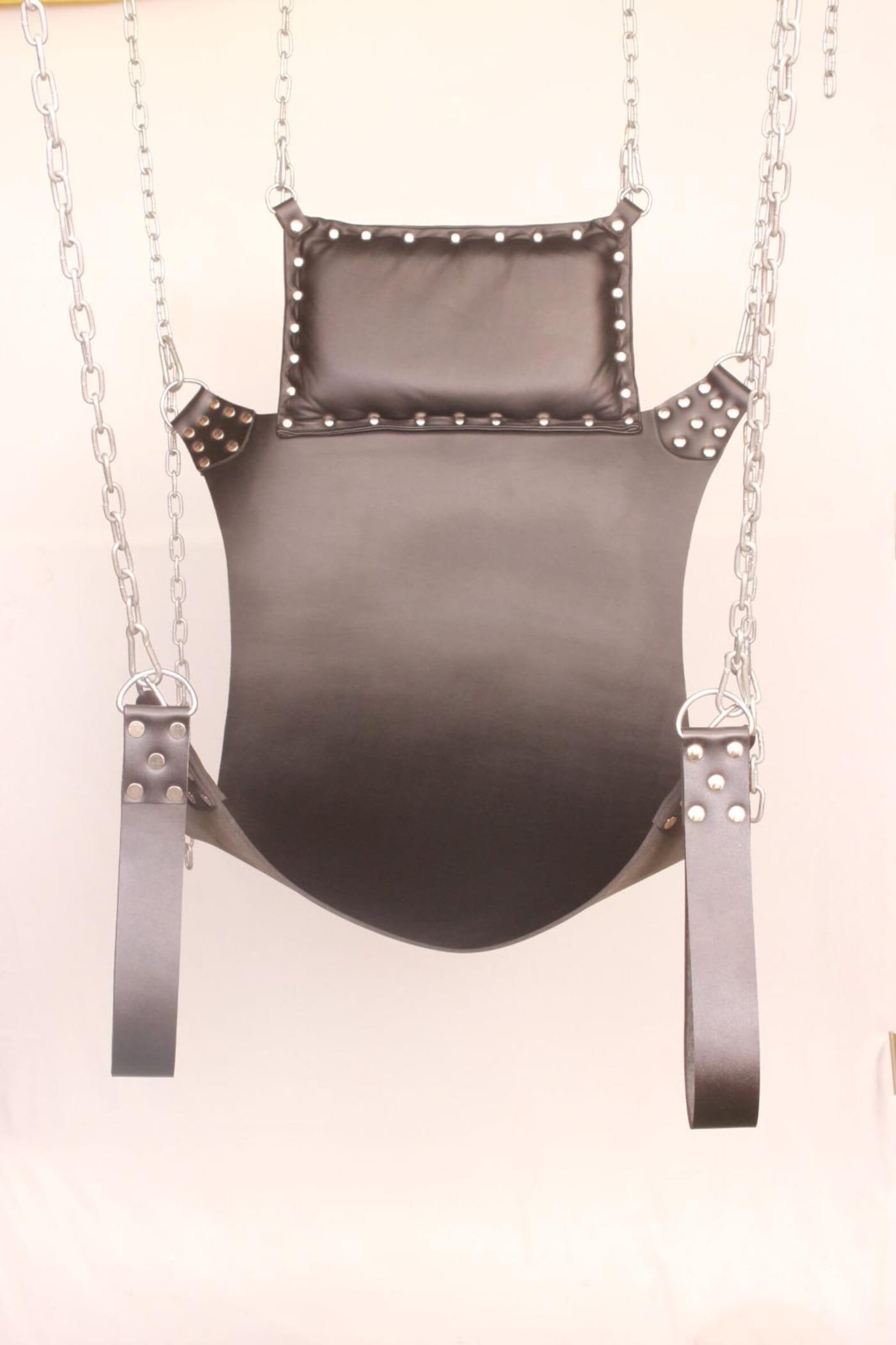 Genuine Leather Sex Swing Sling With Pillow & Stirrups