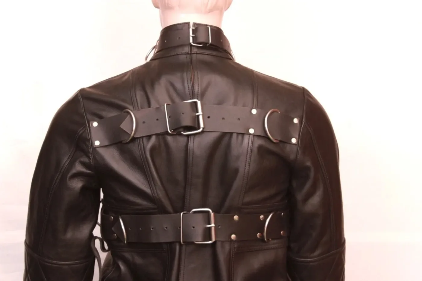 Real Leather Straight Jacket Heavy Duty Straitjacket Bondage Armbinder Restraint