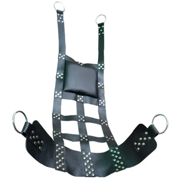 Heavy Duty Genuine Leather Adult Sex Sling Swing with Leg Supports