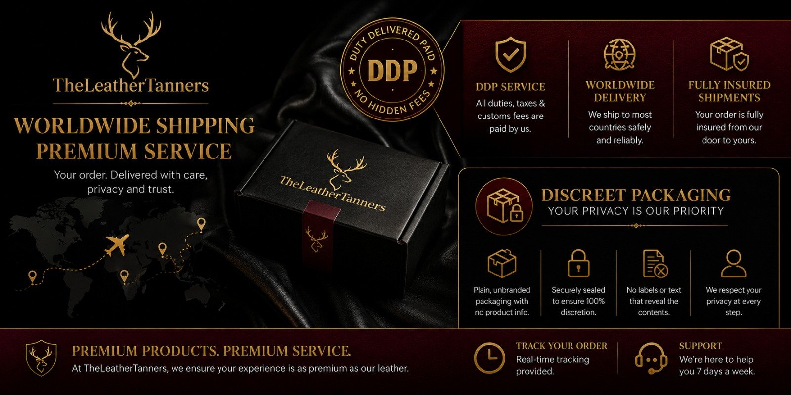 The Leather Tanners — premium leather apparel and accessories