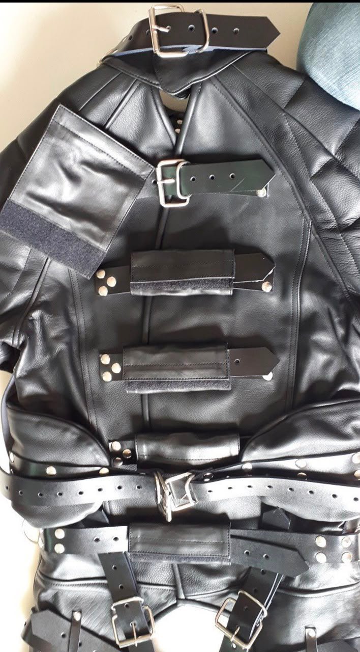 Customer photo: Leather straitjacket