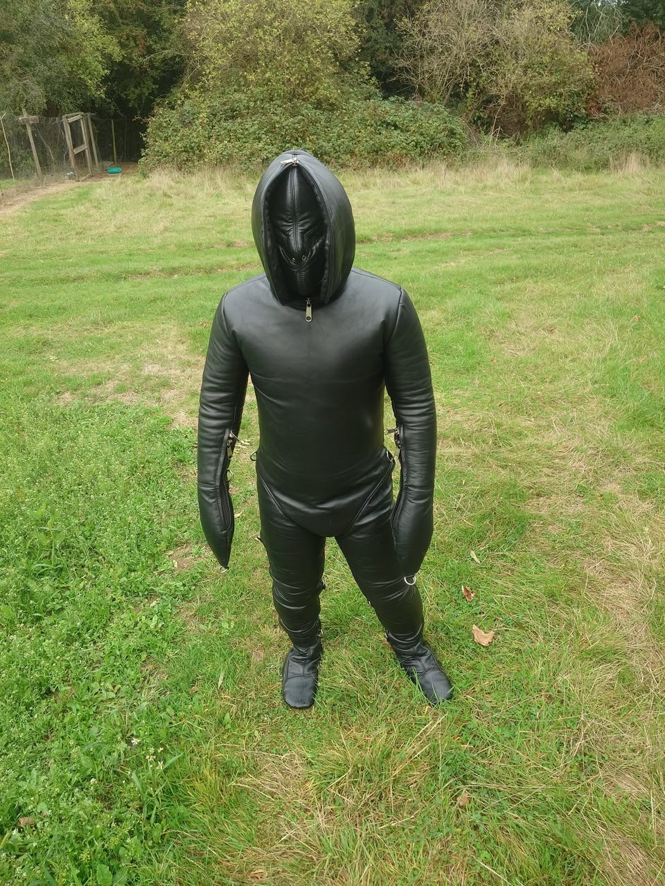 Customer photo: Full-body suit with hood